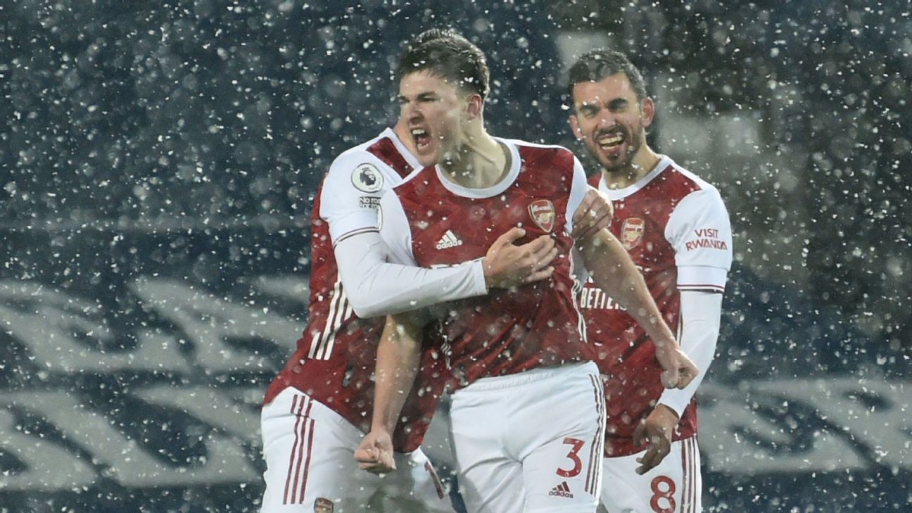 Arsenal's Tierney, Saka 9/10 as Gunners thrash West Brom