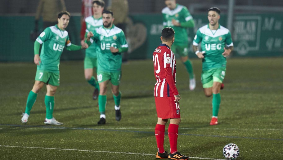 Atletico Madrid suffer shock Copa del Rey defeat to third tier Cornella