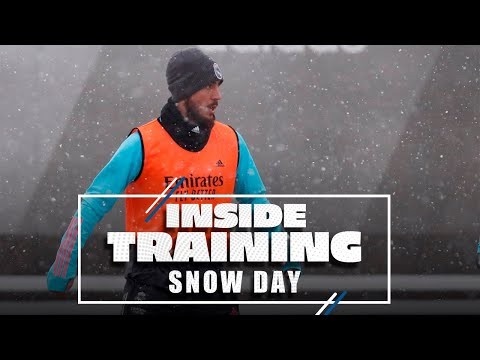 Training in the SNOW at Ciudad Real Madrid!
