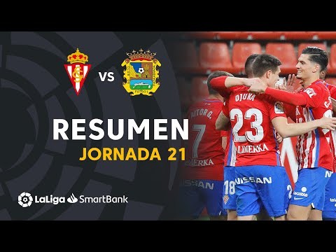 Resumen de Real Sporting vs CF Fuenlabrada (2-1)