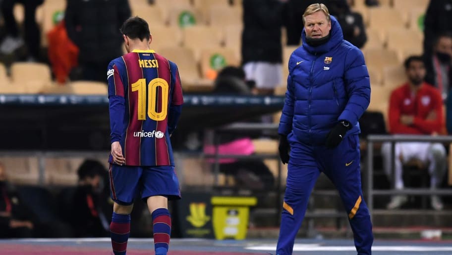 Ronald Koeman responds to Lionel Messi's two-game suspension