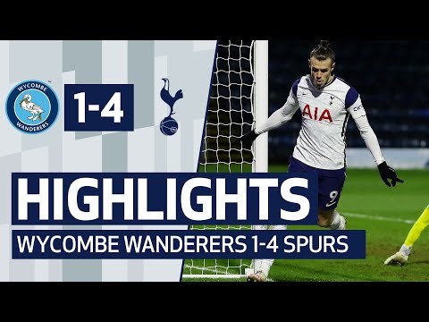 LATE GOAL FLURRY SECURES SPURS SPOT IN NEXT ROUND | HIGHLIGHTS | WYCOMBE 1-4 SPURS |