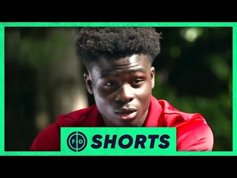 Bukayo Saka Reacts To Arsenal Debut!?FD #shorts