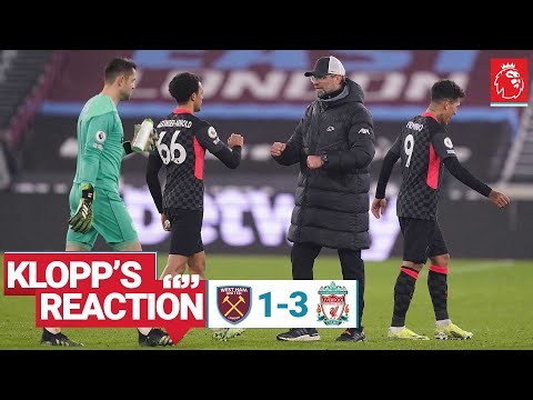 Klopp's Reaction: Milner celebrations, formation change & goal reactions | West Ham vs Liverpool