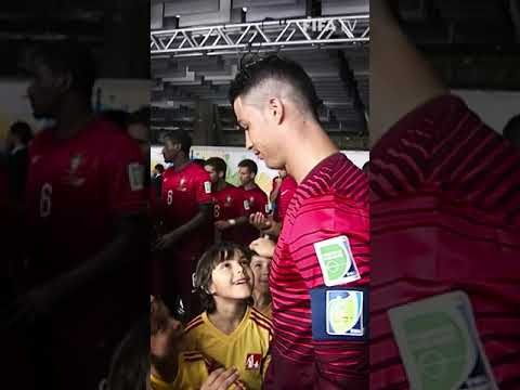 Cristiano delights young fans ? | #Shorts