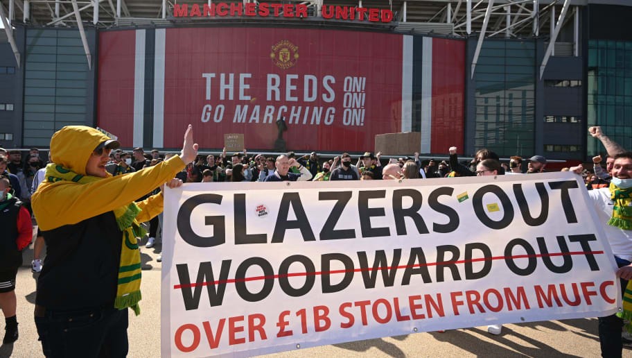 Man Utd fans stage colourful Old Trafford protest against Glazers