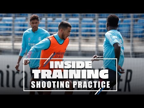 Benzema, Hazard & co. gear up for Osasuna! | Real Madrid shooting practice