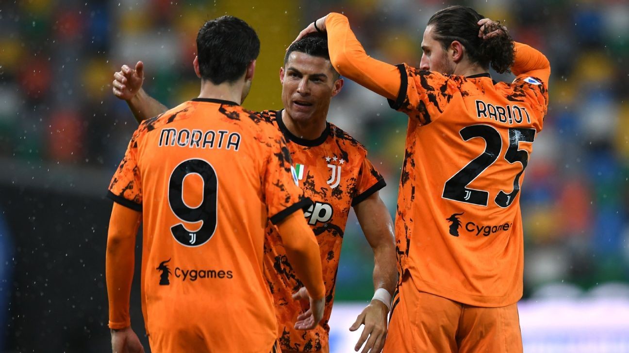 Ronaldo double puts Juventus into third