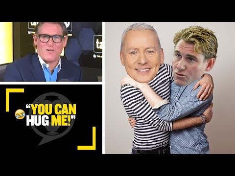 "YOU CAN HUG ME!!" Simon Jordan & Jim White discuss who at talkSPORT they'll hug first on Monday...