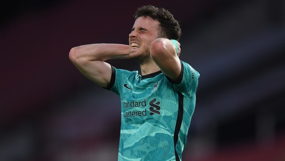 Diogo Jota ruled out of Liverpool's final three games with foot injury