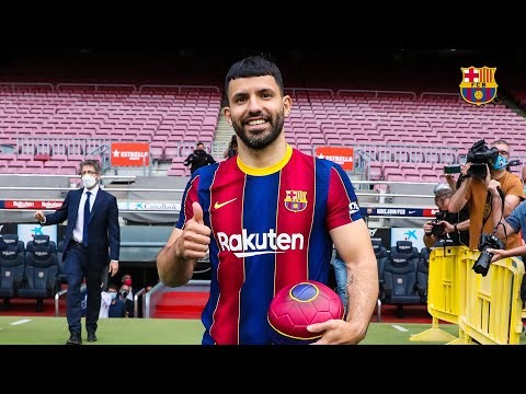 Kun Agüero’s first touches at Camp Nou