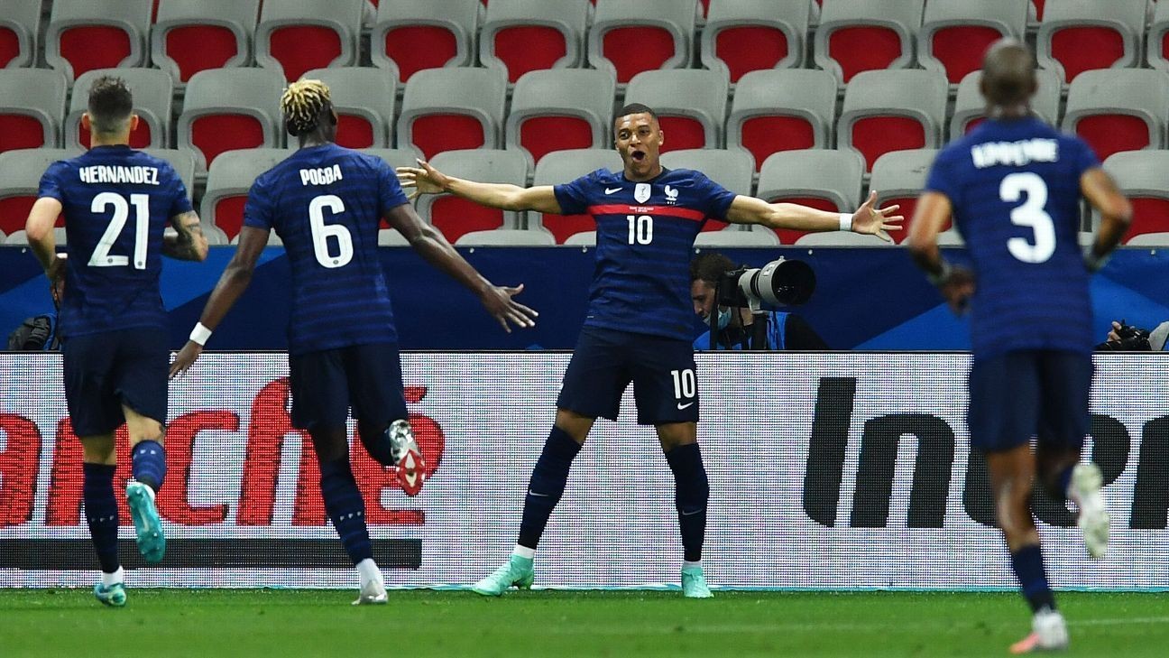 Benzema whiffs, Mbappe scores in France's win