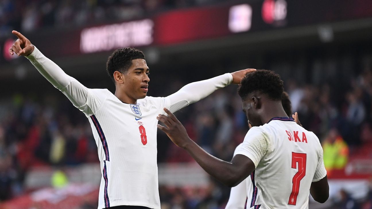 Teenagers Saka, Bellingham strengthen their cases ahead of Euro 2020