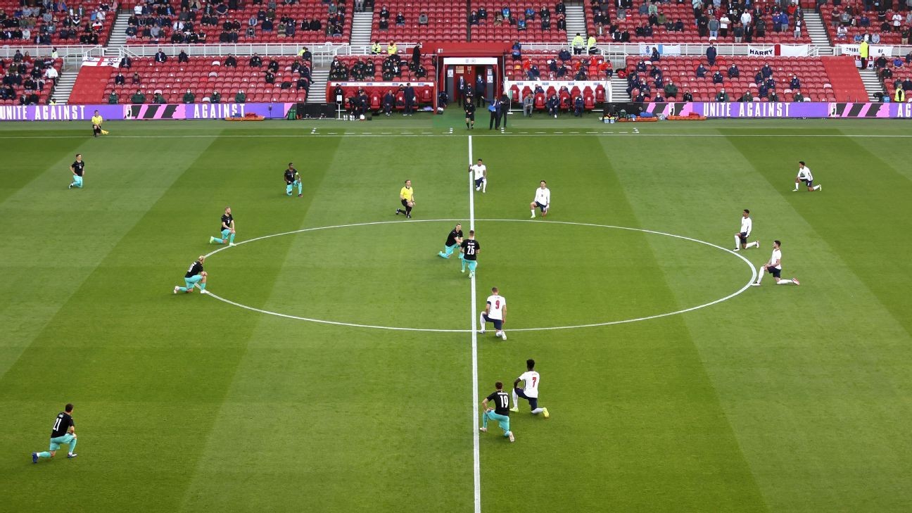 England will continue to kneel before Euro games