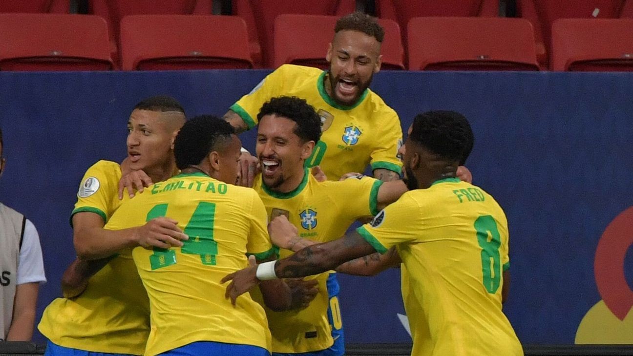 Brazil kick off Copa with win vs. Venezuela
