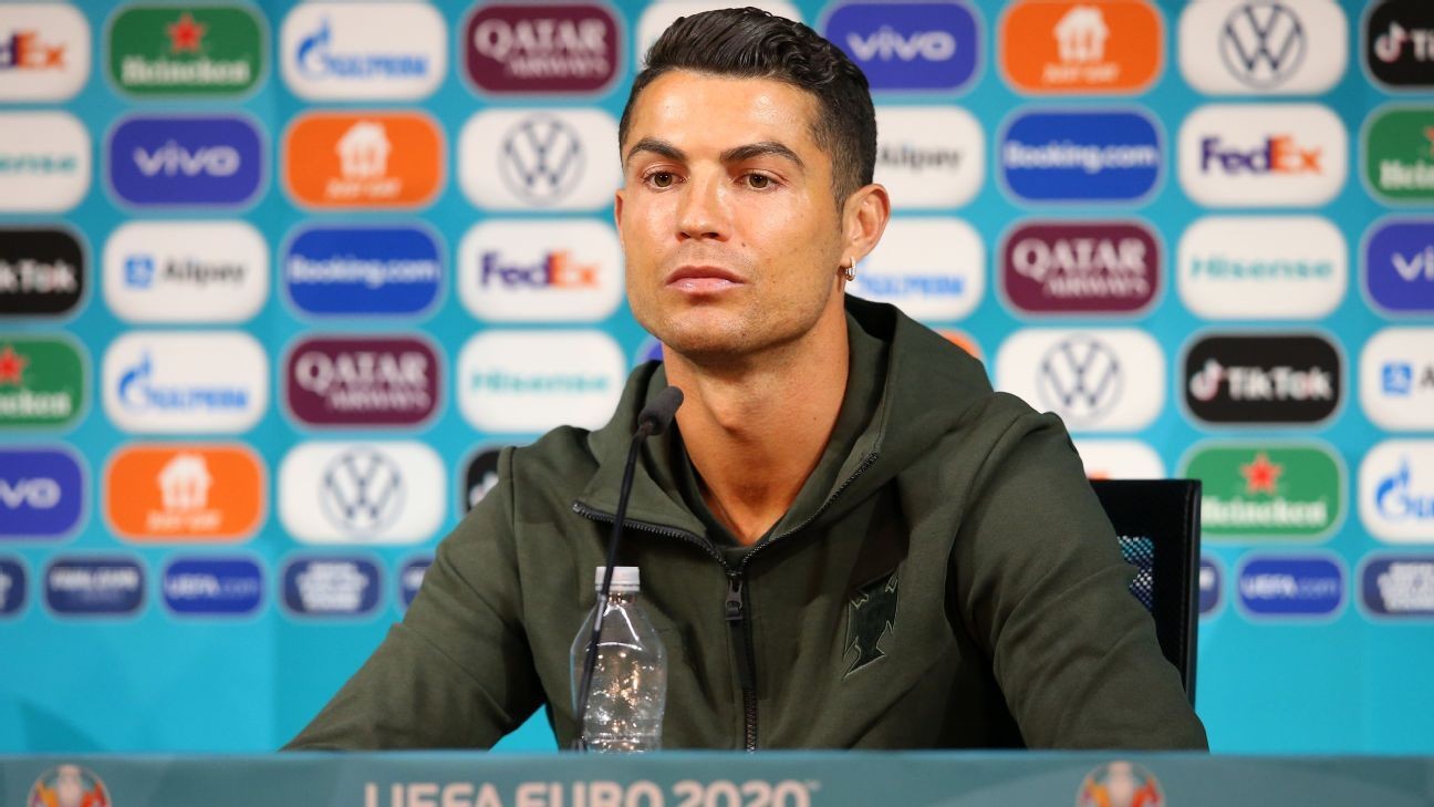 Cola share price falls $4bn after Ronaldo snub