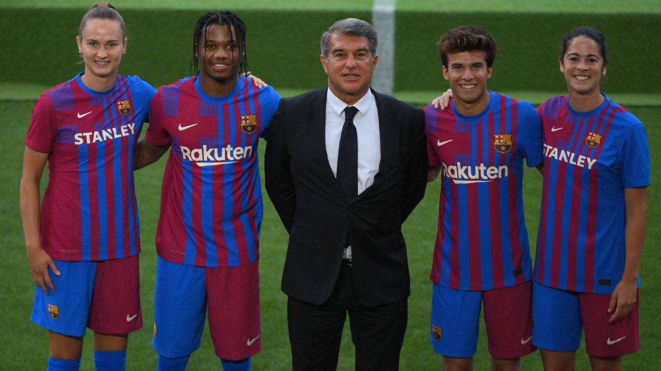 Half-and-half shorts? Barcelona unveil daring new home kit