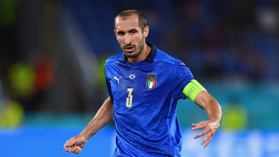 Italy's Giorgio Chiellini limps off after picking up injury against Switzerland