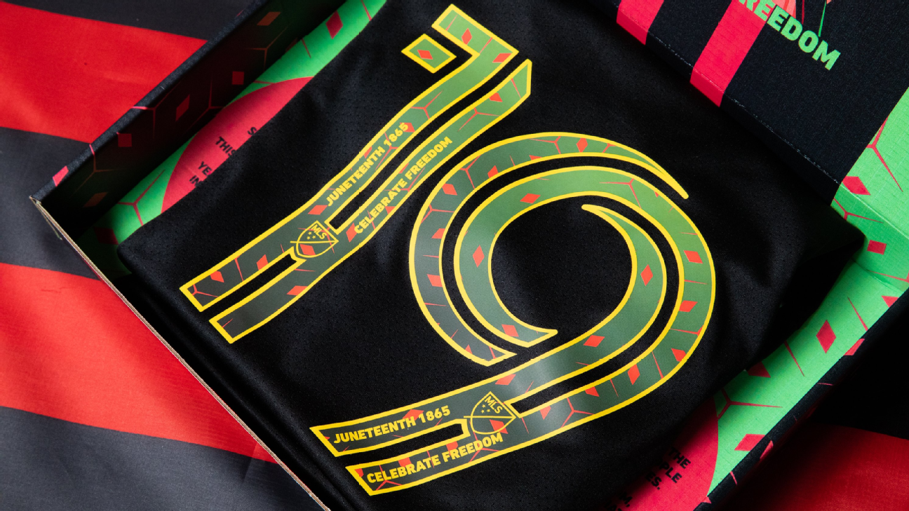 MLS players wear Juneteenth-inspired numbers