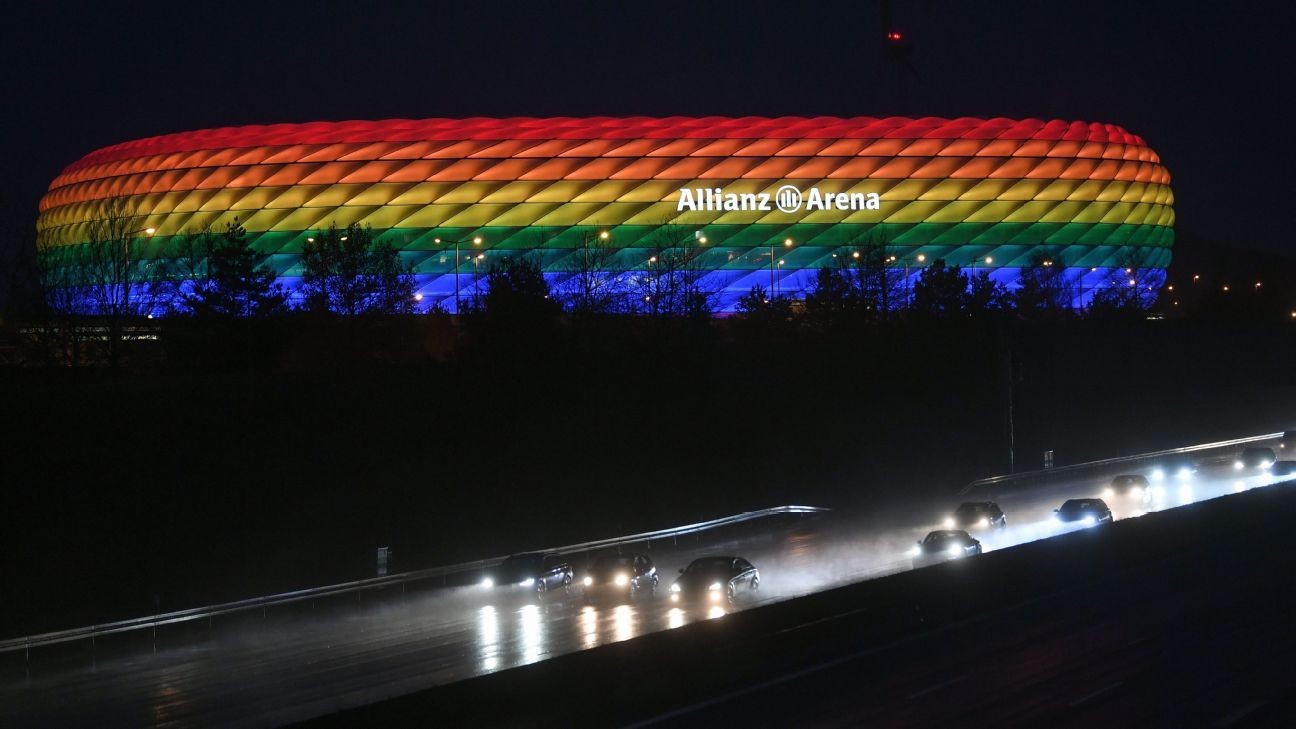 Politician blasts Germany's 'rainbow stadium' plan