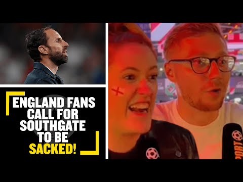 "SOUTHGATE OUT!" England fans call for Gareth Southgate to be SACKED