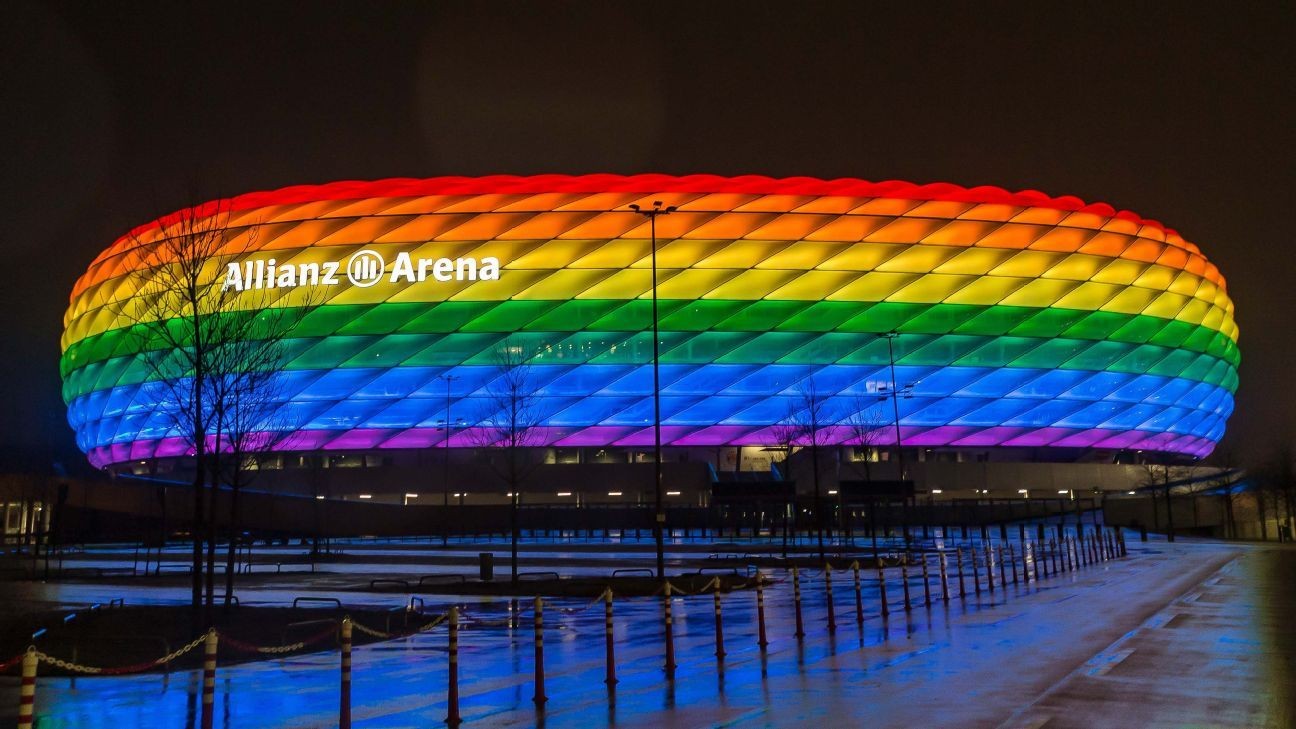UEFA denies Munich request for rainbow stadium