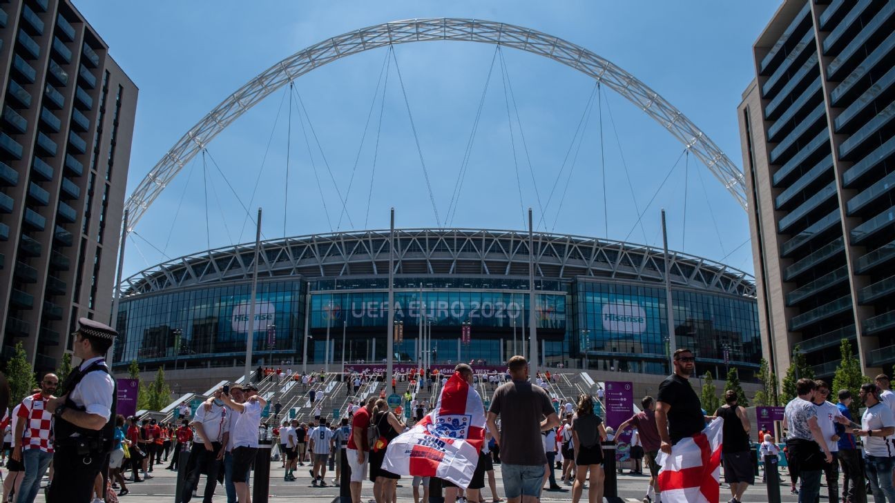 Wembley to have 60k crowd for Euro semis, final