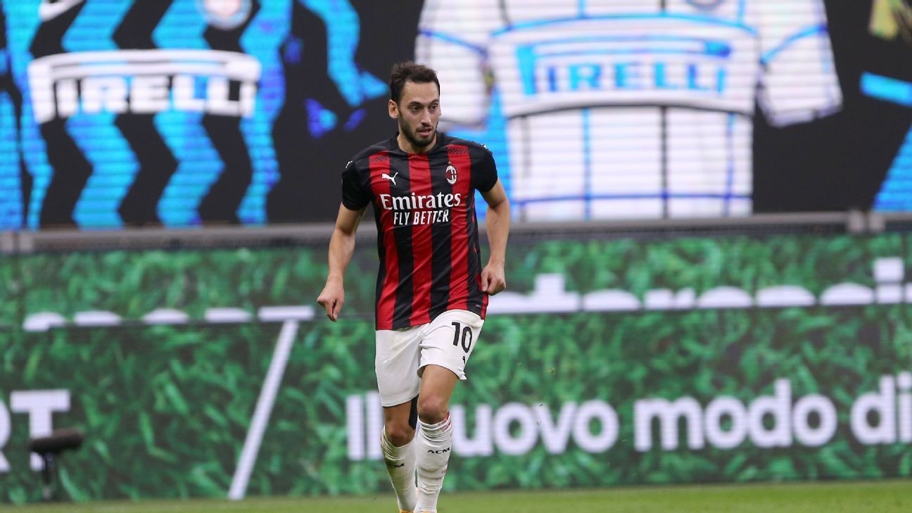 Calhanoglu leaves AC Milan to join Inter on free