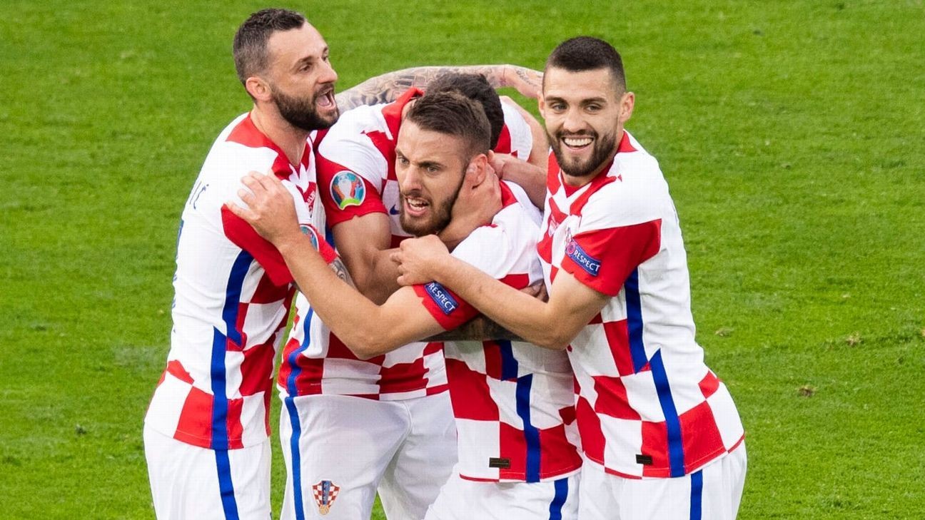 Croatia down Scotland to reach Euro last-16