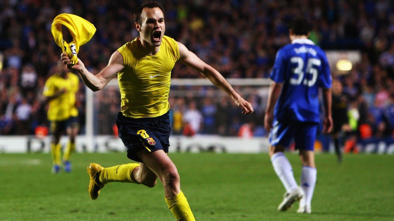 Iniesta vs. Chelsea leads the Champions League's greatest away goals