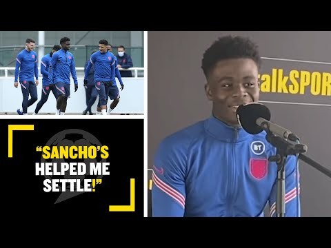 "SANCHO'S HELPED ME SETTLE!" Bukayo Saka tells talkSPORT about Jadon Sancho, England & much more!