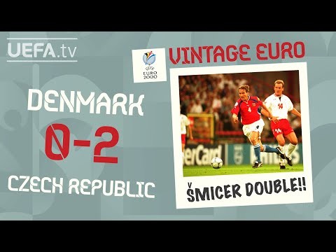 DENMARK 0-2 CZECH REPUBLIC, EURO 2000 | VINTAGE EURO