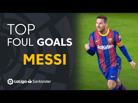 TOP 25 GOLES DE FALTA Lionel Messi