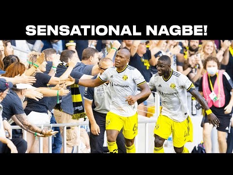 Darlington Nagbe does the hard work, then chips the keeper!