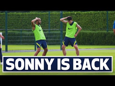 Heung-Min Son returns to training | Spurs prepare for second friendly