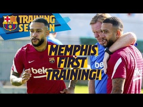 MEMPHIS MEETS THE SQUAD IN HIS FIRST TRAINING SESSION WITH BARÇA ?