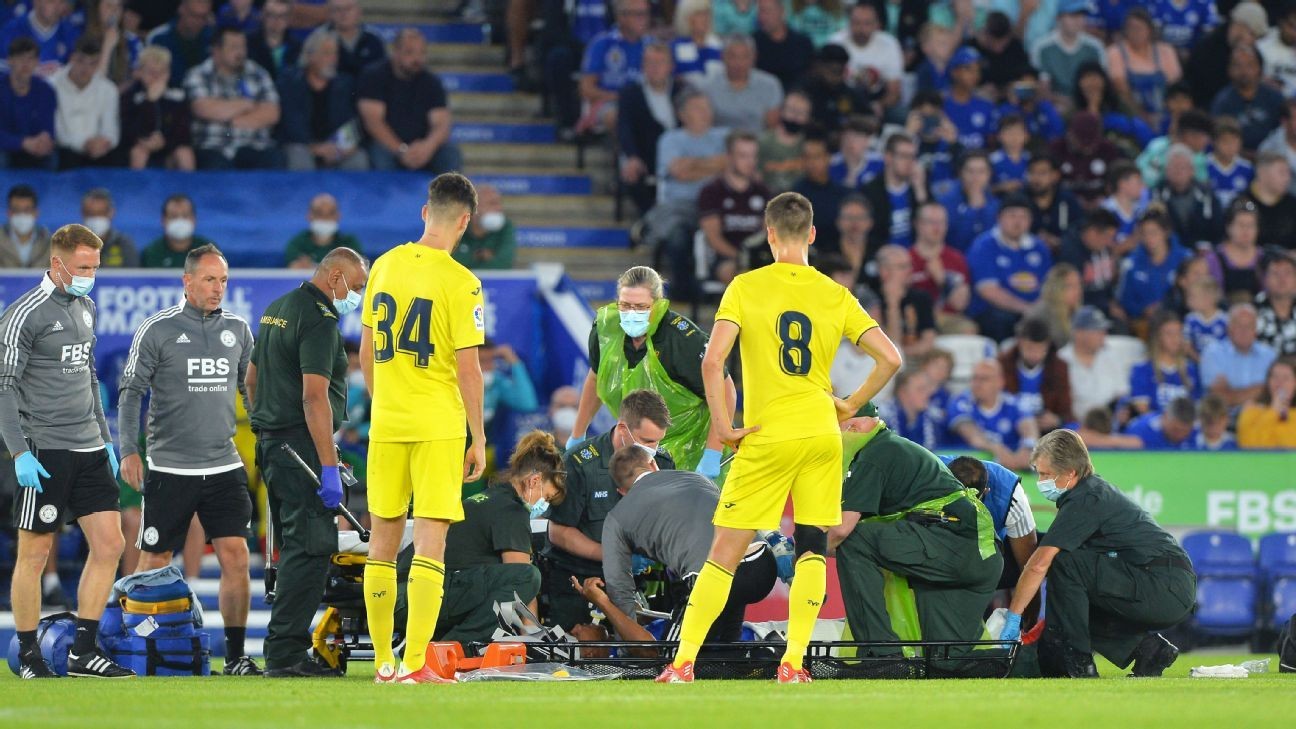 Leicester's Fofana injured after shock tackle