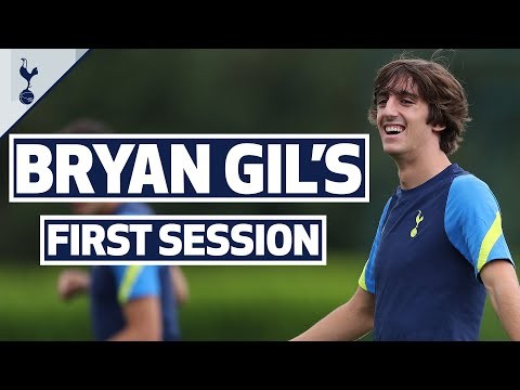 Bryan Gil's FIRST training session at Spurs!