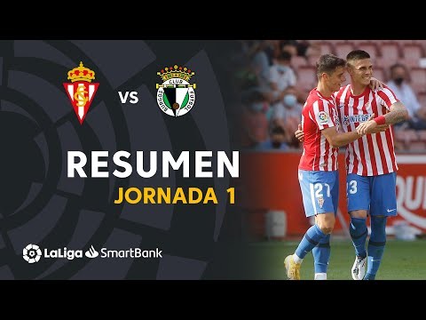 Resumen de Real Sporting vs Burgos CF (1-0)