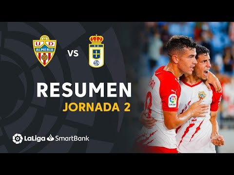 Resumen de UD Almería vs Real Oviedo (2-1)