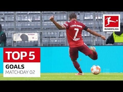 Top 5 Goals • Gnabry, Szoboszlai, Holtmann & More | Matchday 02 - 2021/22