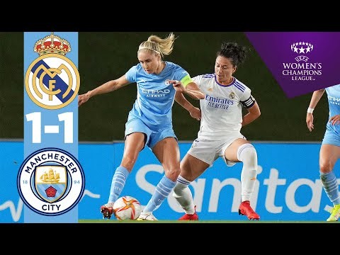 HIGHLIGHTS! REAL MADRID 1-1 MAN CITY | UEFA WOMENS CHAMPIONS LEAGUE