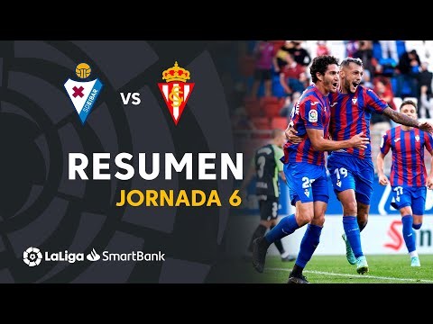 Resumen de SD Eibar vs Real Sporting (3-2)