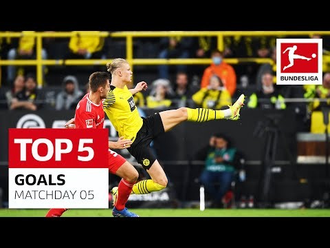 Top 5 Best Goals - Haaland, Sané & More