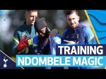 Tanguy Ndombele's sensational skills, clinical finishing & goalkeeper drills! SPURS TRAINING