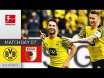 8th straight home win for BVB! | Borussia Dortmund - FC Augsburg 2-1 | All Goals | MD 7 – Bundesliga