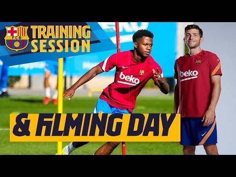 ? LIGHTS! CAMERA! ACTION! Shooting day & training for Barça!