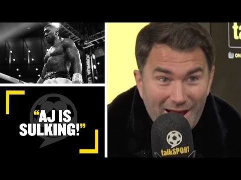 "AJ IS SULKING!"? Eddie Hearn tells talkSPORT how Anthony Joshua is doing after Usyk defeat