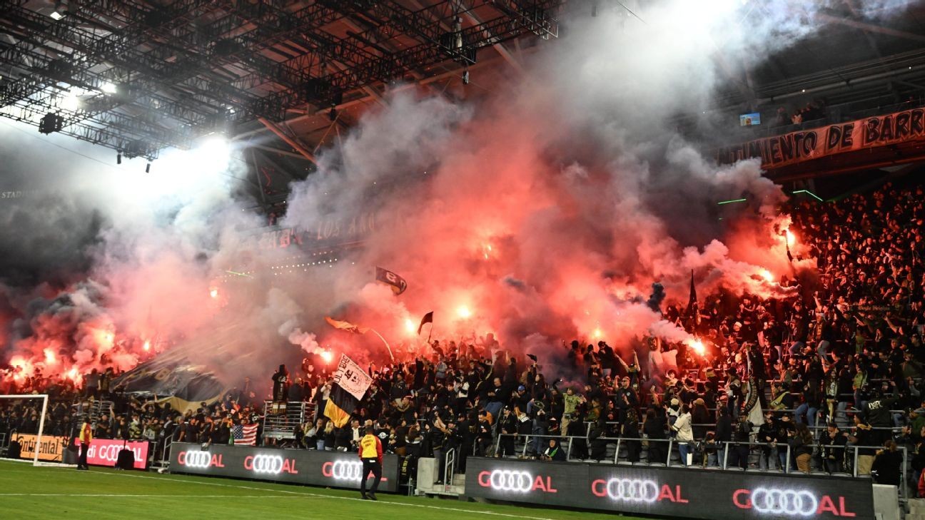 LAFC fined, fan group suspended for illegal flares