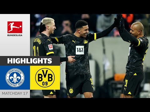 Sancho Comeback Secures Win! | Darmstadt - Borussia Dortmund 0-3 | Highlights | MD 17 – Bundesliga